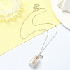 Bee Alloy Pendant Necklace NJEW-FZ00023-4