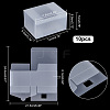 Removable Transparent Plastic Box CON-WH0085-46-2