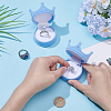 2Pcs Velvet Rings Gift Storage Boxes AJEW-GO0002-24B-02-3