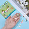 12Pcs 6 Styles Heart Alloy Enamel Pendant Decorations HJEW-DR00135-4