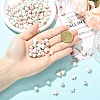 150Pcs Crackle Opaque Acrylic Beads OACR-YW0004-50-5