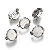 Tarnish Resistant 304 Stainless Steel Brooch Base Settings STAS-F191-04P-10mm-3