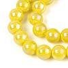 Electroplate Opaque Glass Beads Strands GLAA-T032-P10mm-AB16-3