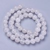 Natural White Jade Round Beads Strands G-N0120-03-8mm-3