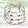 30MM 304 Stainless Steel 3-Strand Cuff Bangles for Women SA-CBA37BC-25P-2