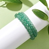 3Pcs Round Natural Green Aventurine Beads Stretch Bracelets Sets for Women BJEW-JB10961-3