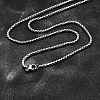 Tarnish Resistant 304 Stainless Steel Box Chain Necklaces NJEW-P244-01P-1