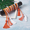 6Pcs 3 Style Polyester Tassel Big Pendant Decorations FIND-TA0001-50-11