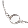 304 Stainless Steel Cable Chain Satellite Chain Bracelet Making BJEW-JB13164-01-3