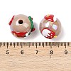 Christmas UV Plating Opaque Acrylic Beads OACR-H057-01C-3