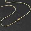 1.5mm Rack Plating Brass Snake Chain Necklaces for Women Men MAK-L044-13G-3