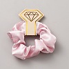 Cloth with Paper Elastic Hair Accessories OHAR-WH0051-015A-1