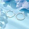 Glass Beads Stretch Rings for Women RJEW-JR00691-2