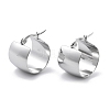 304 Stainless Steel Thick Hoop Earrings for Women EJEW-L237-06P-3