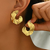 Elegant Stainless Steel Stud Earrings VF4299-7-4