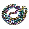 Electroplate Glass Beads Strands EGLA-S188-14-C02-2