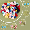 CHGCRAFT DIY Cloth Flower Drop Earring Making Kits DIY-CA0004-13-5
