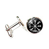 Alloy Enamel Compass Cufflinks PW-WG42FEF-11-1