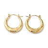 Rack Plating 304 Stainless Steel Hoop Earrings for Women EJEW-Z026-32G-1