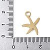 304 Stainless Steel Pendants STAS-G353-03G-03-3