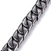 304 Stainless Steel Curb Chains Bracelets BJEW-E346-17AS-2