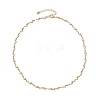 304 Stainless Steel Wave Link Chain Necklaces NJEW-JN05164-01-4