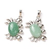 Natural Green Aventurine Pendants G-D469-01P-03-2