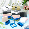 3 Bags 3 Styles Square Transparent PE Thin Film Suspension Jewelry Display Box CON-TA0001-38B-9