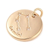 Brass with Clear Cubic Zirconia Pendants LS-KK-N256-24C-G-2
