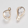 Glass Rhinestone Pendants X-IFIN-F144-24G-2