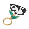 Glass Seed Beads Keychain KEYC-MZ00003-4