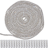 20Pcs Column Alloy Shoelace Buckle Connectors FIND-CY0001-95B-1