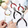 5Pcs 5 Styles Carbon Steel Jewelry Pliers AJEW-YW0001-19-5