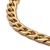 304 Stainless Steel Cuban Link Chain Necklace BJEW-B072-04G-2