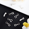 Beebeecraft 10Pcs 925 Sterling Silver Ice Pick Pinch Bails STER-BBC0001-29B-4