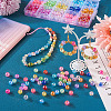  300Pcs 15 Colors Transparent Acrylic Beads MACR-TA0001-29-15