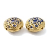 Rack Plating Brass Enamel Beads KK-P276-24B-G03-2