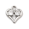 Brass Micro Pave Cubic Zirconia Pendants KK-L258-11P-03-1