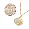 4Pcs 4 Styles Ocean Theme Brass Micro Pave Clear Cubic Zirconia Fish Turtle Shell Shape Pendant 304 Stainless Steel Cable Chain Necklaces for Women NJEW-JN05408-3