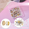 55Pcs 11 Styles Alloy Glass & Iron Rhinestone Spacer Beads FIND-TA0008-70C-5
