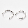 201 Stainless Steel Huggie Hoop Earrings STAS-T045-47B-3