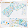 Flower Pattern Cotton Fabrics DIY-WH0588-11B-4