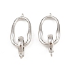 Brass Fold Over Clasps KK-H292-25P-1