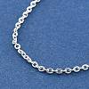 Titanium Steel Cable Chain Bracelets for Men Women BJEW-G736-11S-2