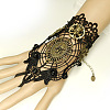 Gothic Style Cloth Lace Finger Ring Bracelets for Women WG5EAD4-01-1