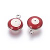 304 Stainless Steel Enamel Charms STAS-O123-B-02P-2