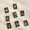 CHGCRAFT 8Pcs 8 Styles Alloy Enamel Pins JEWB-CA0001-46-4