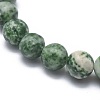 Natural Green Spot Jasper Bead Stretch Bracelets BJEW-K212-C-017-3