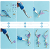  ® DIY Resin Mermaid Tail Shape Earring Making Kits DIY-PH0010-66-4