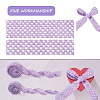 2 Rolls 2 Sizes Polyester Elastic Ribbon EW-TA0001-02E-1
